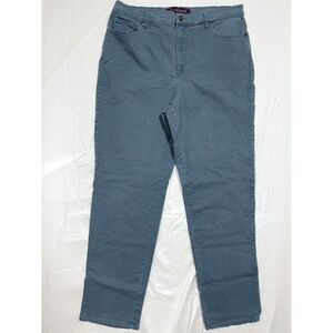 Gloria Vanderbilt Amanda Missy 16 Short Teal Jeans